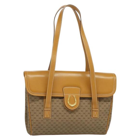 GUCCI Micro GG Supreme Hand Bag Pvc Beige Gold 001 115 001 115 - Picture 1 of 16